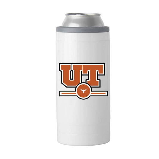 Texas Letterman 12 oz Slim Can Coolie - Logo Brands - Flyclothing LLC