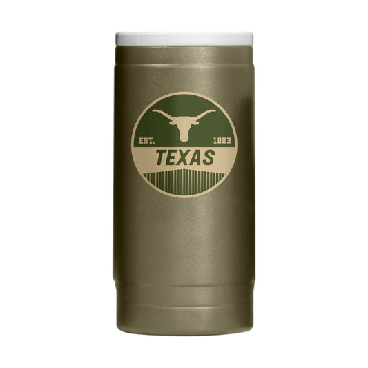 Texas Badge Powder Coat Slim Can Coolie - Logo Brands - Flyclothing LLC
