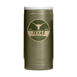 Texas  Badge Powder Coat Slim Can Coolie