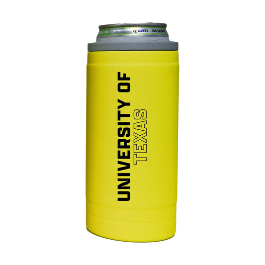 Texas 12oz Cru Stacked Soft Touch Slim Coolie - Logo Brands - Flyclothing LLC