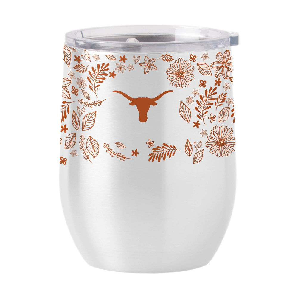 Texas 16oz Botanical Stainless Curved Beverage - Logo Brands - Flyclothing LLC