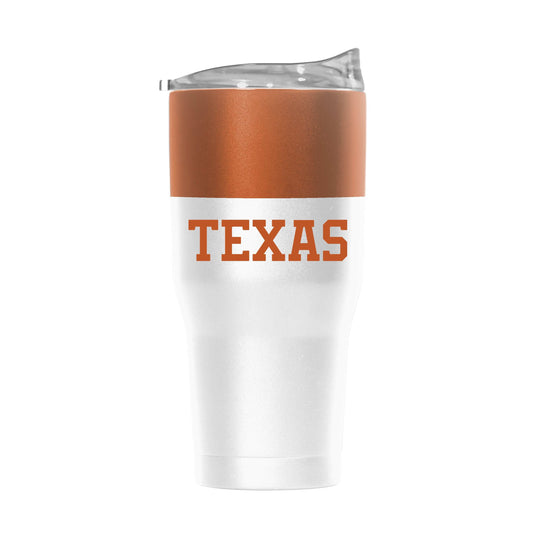 Texas 30oz Colorblock White Powder Coat Tumbler - Logo Brands - Flyclothing LLC