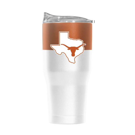 Texas 30oz Colorblock White Powder Coat Tumbler - Logo Brands - Flyclothing LLC