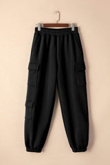 Pocketed Elastic Waist Active Joggers - Trendsi - Flyclothing LLC