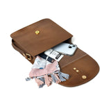 Brown Elegance Crossbody Sling Bag - Classy Leather Bags - Flyclothing LLC