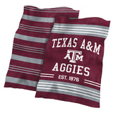 TX A&M Colorblock Plush Blanket