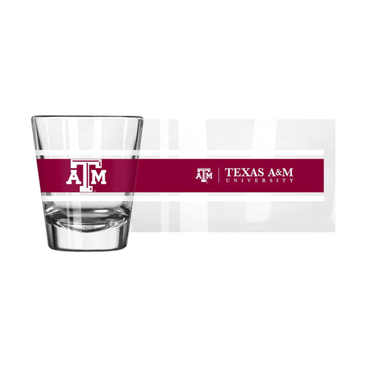 Texas A&M 2oz Stripe Shot Glass - Logo Brands - Flyclothing LLC