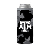 Texas A&M Black Camo 12oz Slim Can Coolie