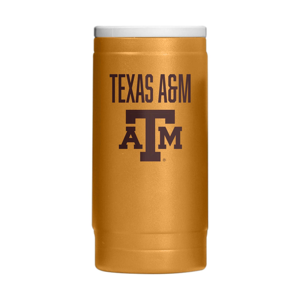 Texas A&M Huddle Powder Coat Slim Can Coolie - Logo Brands - Flyclothing LLC