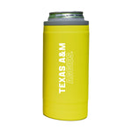 Texas A&M 12oz Cru Stacked Soft Touch Slim Coolie