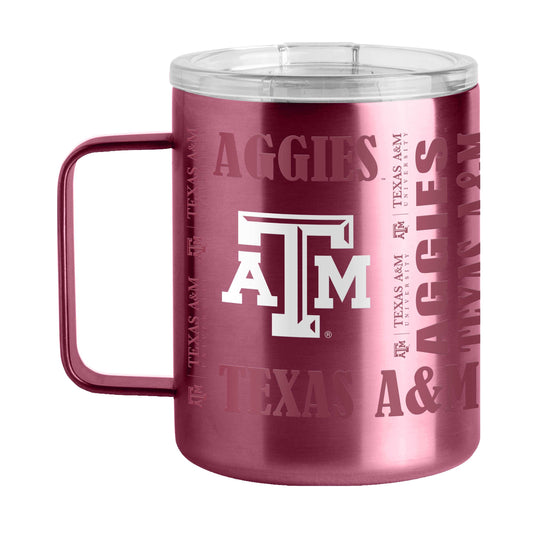 Texas A&M 15oz Replay Stainless Steel Mug - Logo Brands - Flyclothing LLC