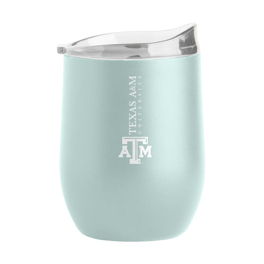 Texas A&M 16oz Vertical Powder Coat Curved Beverage - Logo Brands - Flyclothing LLC