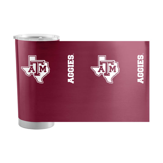 Texas A&M 1 Color 20oz Gameday Stainless Tumbler - Logo Brands - Flyclothing LLC