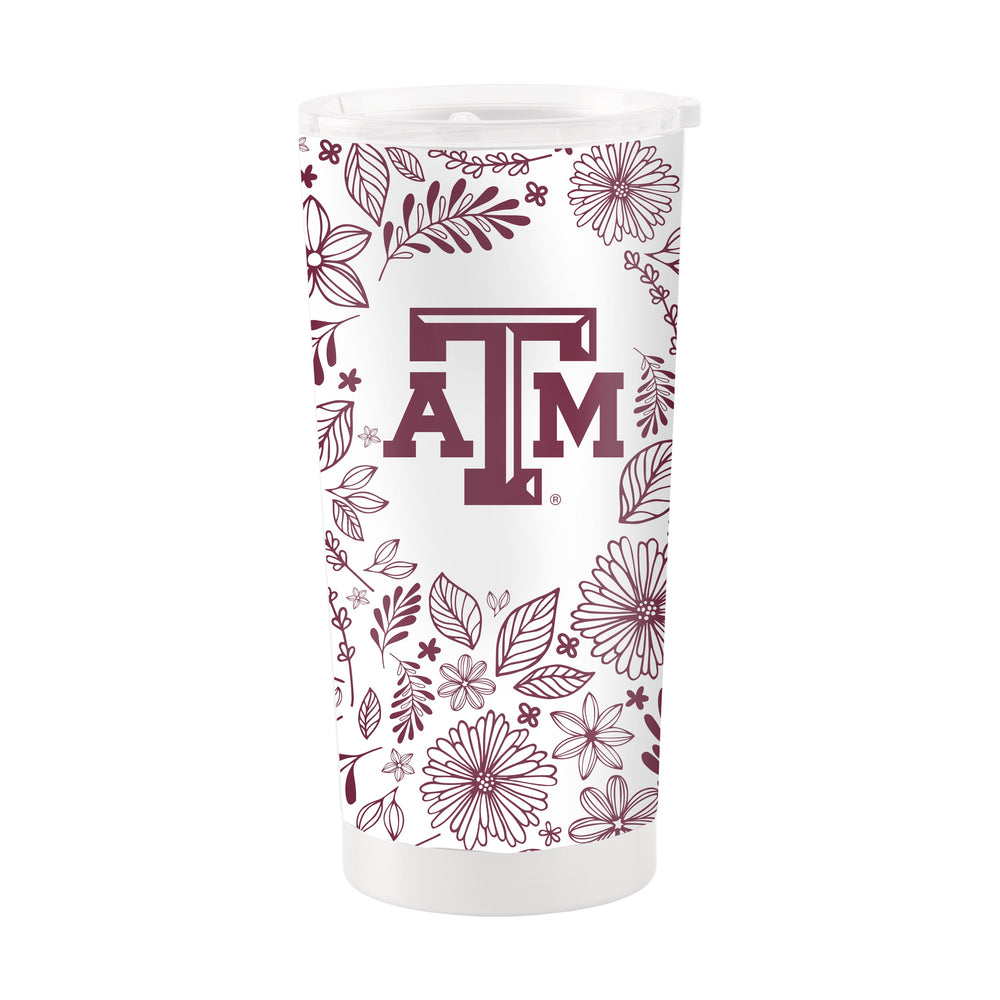 Texas A&M 20oz Botanical Stainless Steel Tumbler