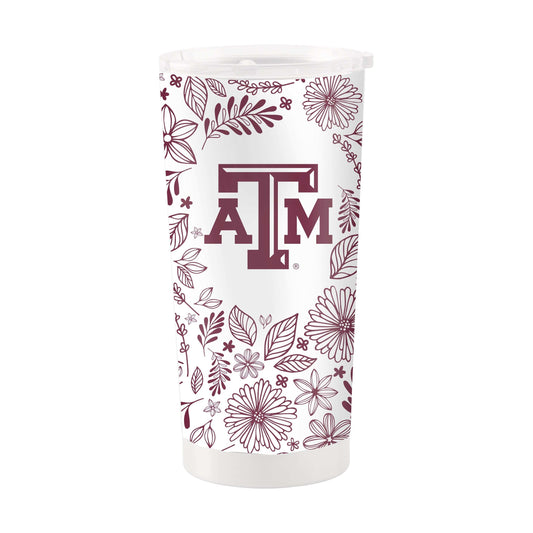 Texas A&M 20oz Botanical Stainless Steel Tumbler - Logo Brands - Flyclothing LLC