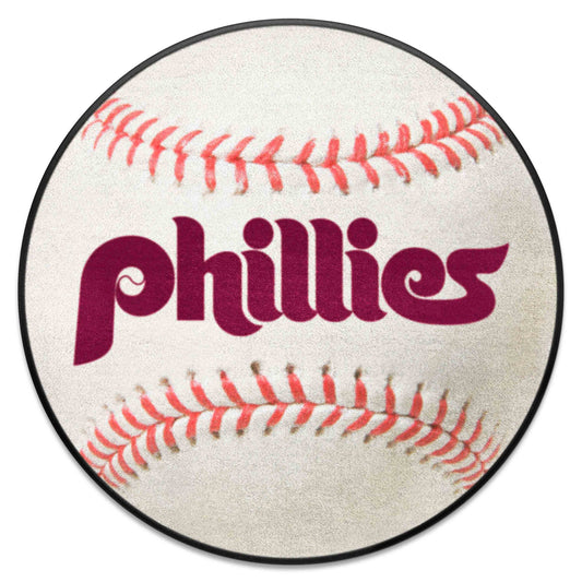 Philadelphia Phillies Baseball Rug - 27in. Diameter1987 - Philadelphia Phillies