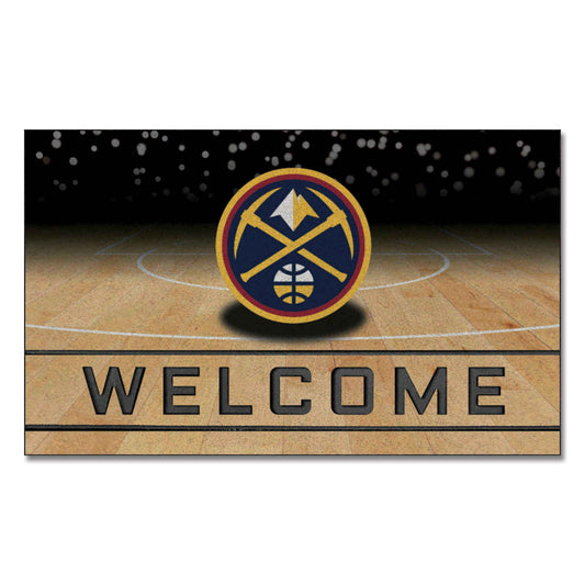 Denver Nuggets Rubber Door Mat - 18in. x 30in. - Denver Nuggets