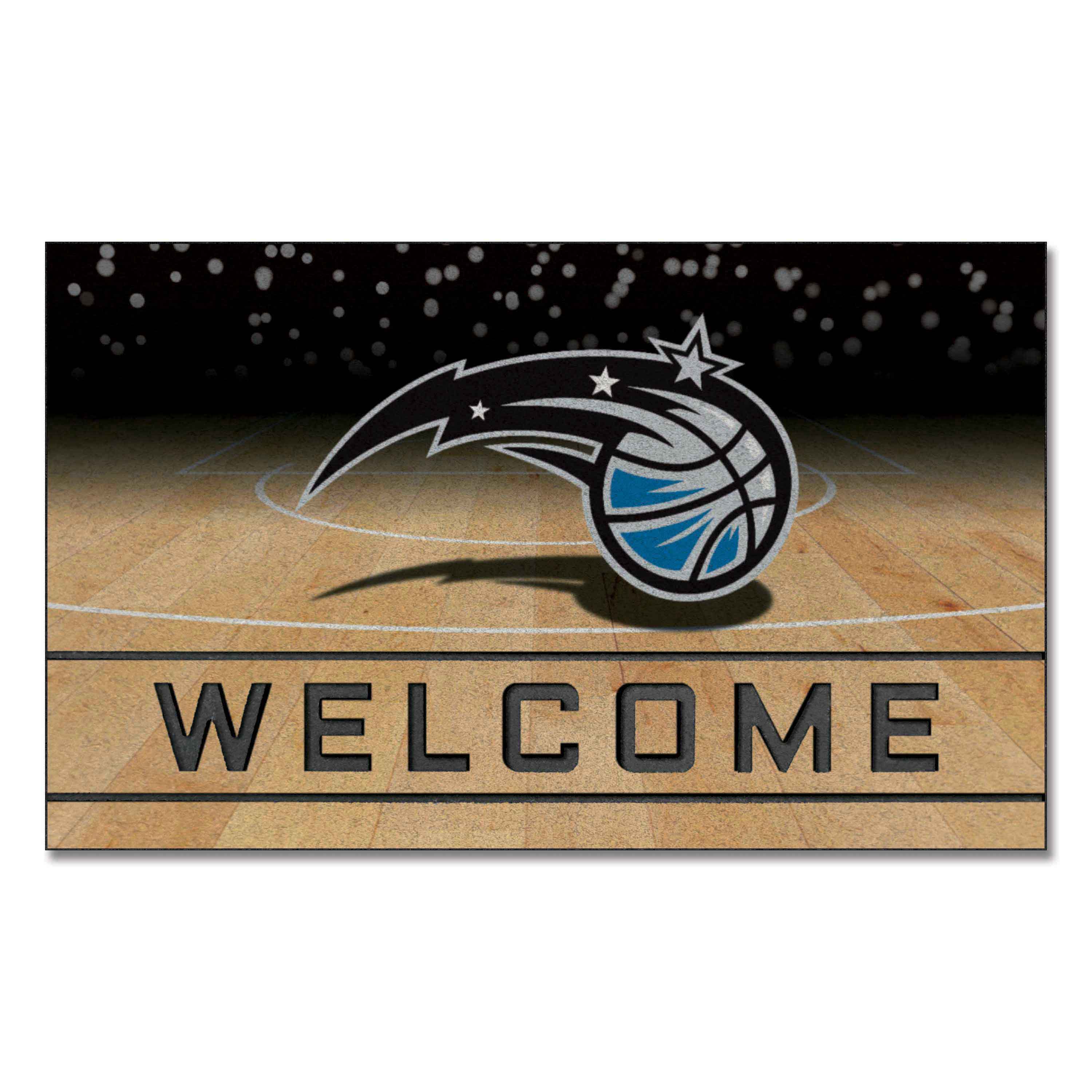Orlando Magic Rubber Door Mat - 18in. x 30in. - Orlando Magic