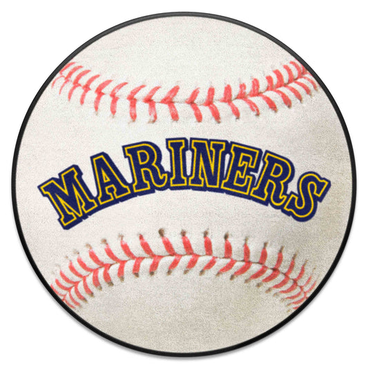 Seattle Mariners Baseball Rug - 27in. Diameter - Seattle Mariners