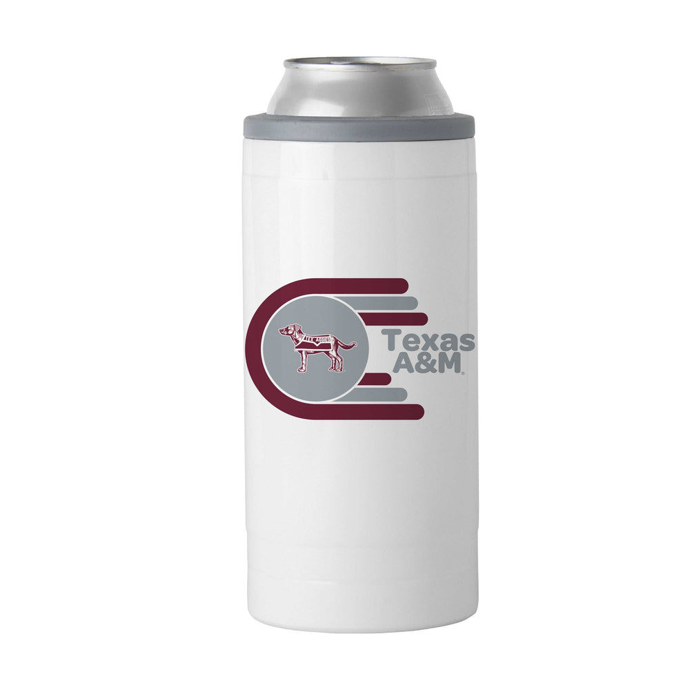 Texas A&M 12oz Whirl Slim Can Coolie - Logo Brands - Flyclothing LLC