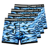 SHEATH 2.1 Polyester Camo Men's Pouch Trunk 3" (4 Pack)