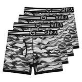 SHEATH 2.1 Polyester Camo Men's Pouch Trunk 3" (4 Pack)