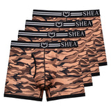 SHEATH 2.1 Polyester Camo Men's Pouch Trunk 3" (4 Pack)