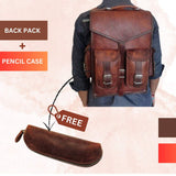 The Pre-Historic Convertible + Free Pencil Case - Classy Leather Bags - Flyclothing LLC