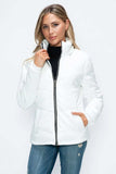 How Dare U Pocketed Zip Up Puffer Jacket with Removable Hood - Trendsi - Flyclothing LLC