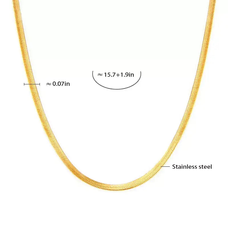 18K Gold-Plated Minimalist Necklace - Trendsi - Flyclothing LLC