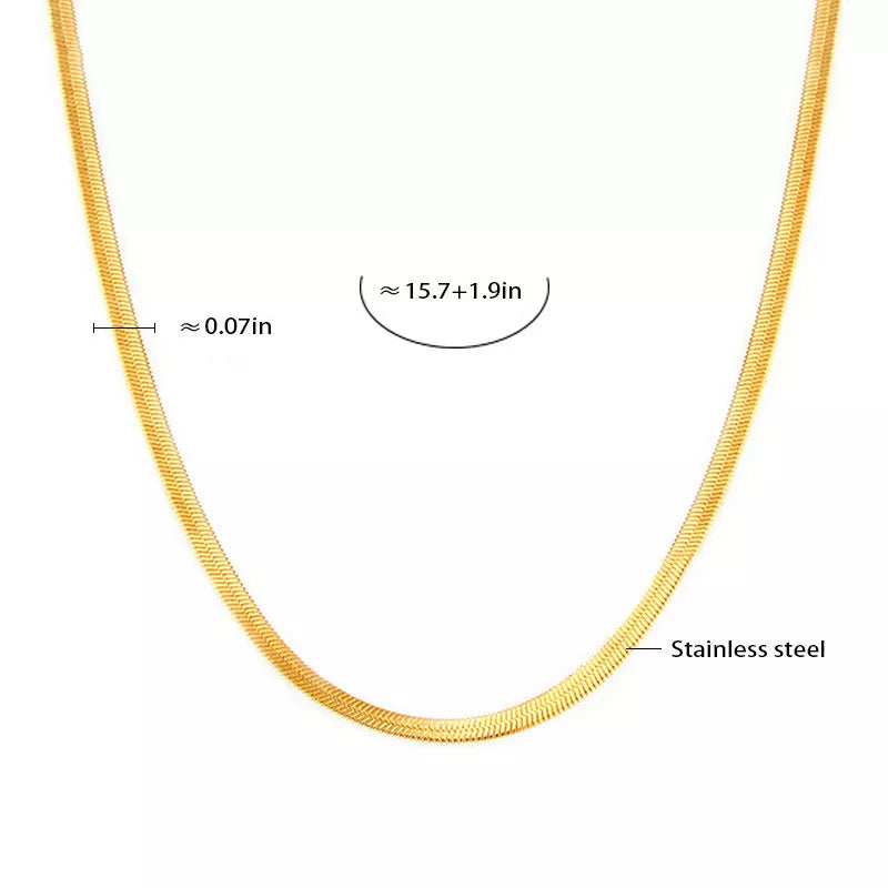 18K Gold-Plated Minimalist Necklace - Trendsi - Flyclothing LLC