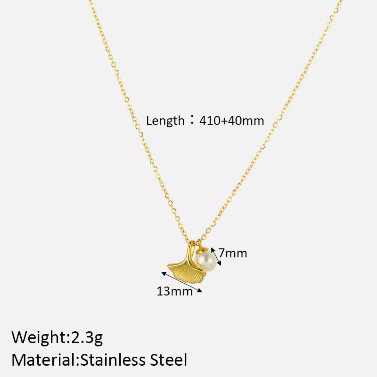 Pearl & Shell Pendant Necklace - Trendsi - Flyclothing LLC