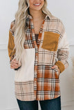 Plaid Button Up Long Sleeve Shacket - Trendsi