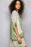 POL Floral Patchwork Lace Accent Blouse - Trendsi - Flyclothing LLC
