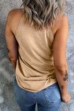 Color Block Grecian Neck Tank - Trendsi - Flyclothing LLC