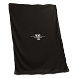 TX Tech Black Sweatshirt Blanket (Screened)