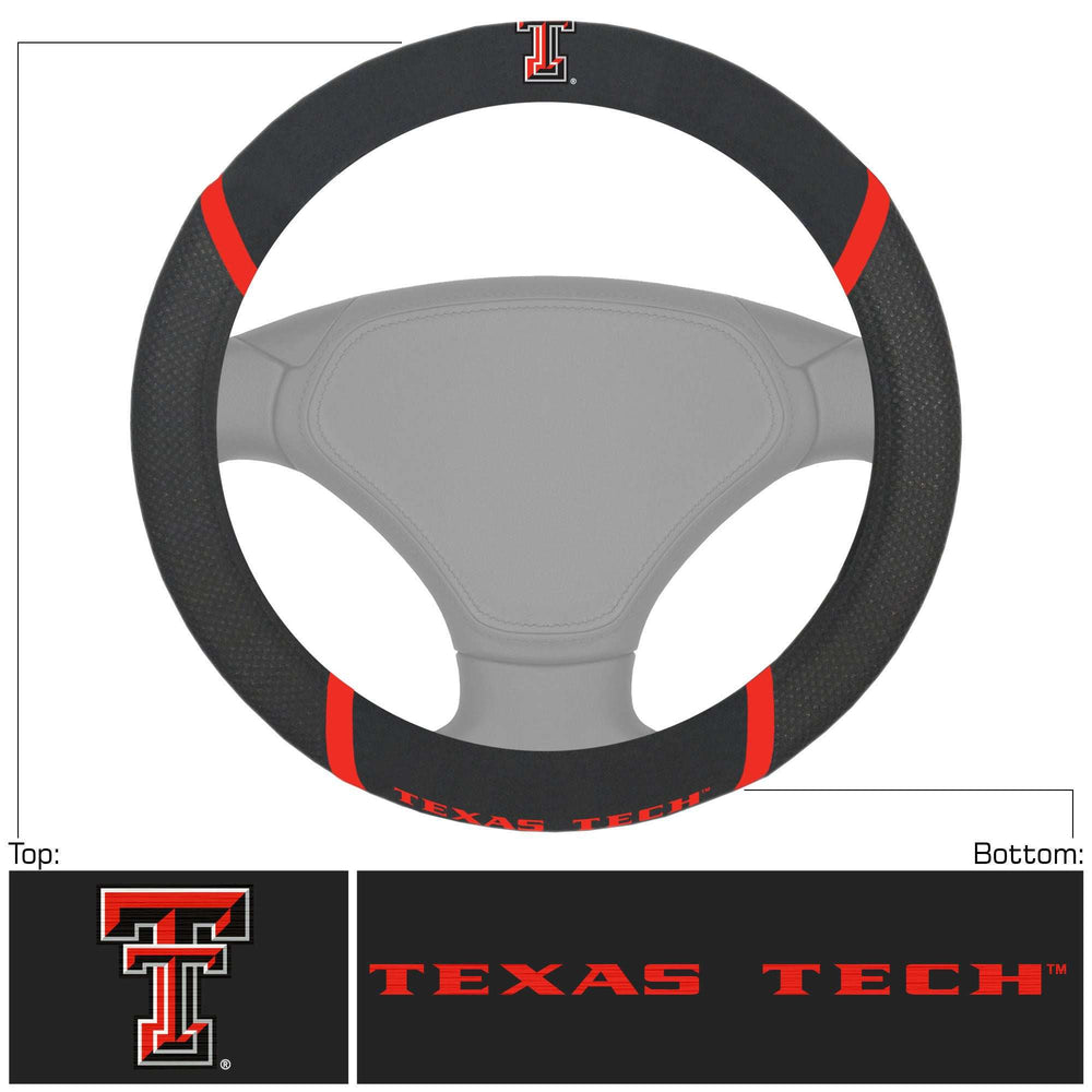 Texas Tech University Steering Wheel Cover - Logo Brands - Flyclothing LLC