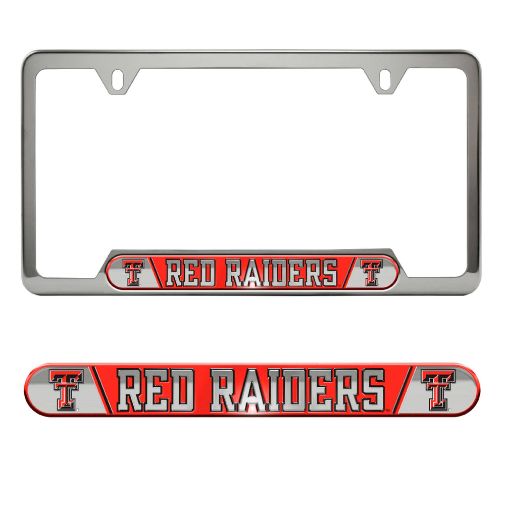 Texas Tech University Embossed License Plate Frame - Logo Brands - Flyclothing LLC