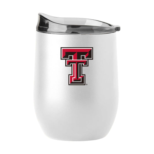 TX Tech 16oz Swagger White Powder Coat Curved Beverage - Logo Brands - Flyclothing LLC