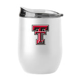 TX Tech 16oz Swagger White Powder Coat Curved Beverage