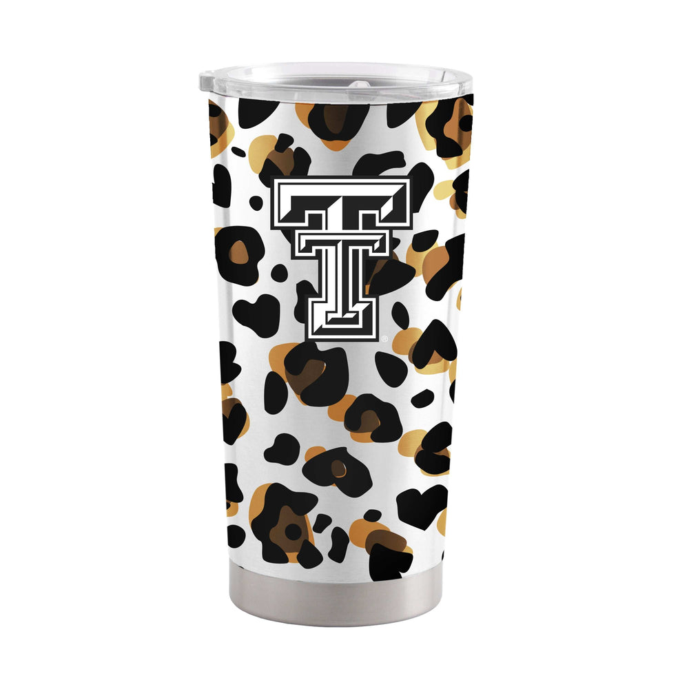 Texas Tech 20oz Neutral Leopard Stainless Steel Tumbler - Logo Brands - Flyclothing LLC