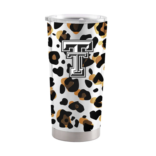 Texas Tech 20oz Neutral Leopard Stainless Steel Tumbler - Logo Brands - Flyclothing LLC