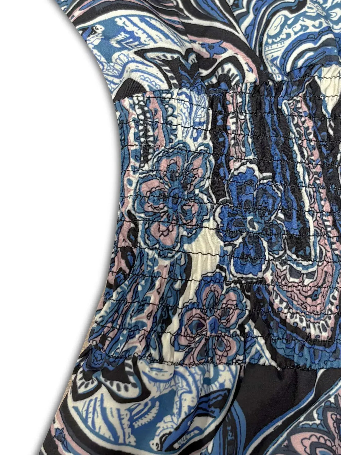 Printed V-Neck Cap Sleeve Maxi Dress - Trendsi - Flyclothing LLC