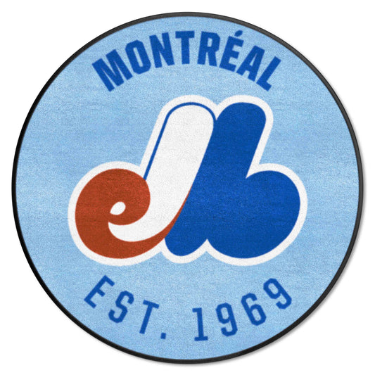 Montreal Expos Roundel Rug - 27in. Diameter - Montreal Expos
