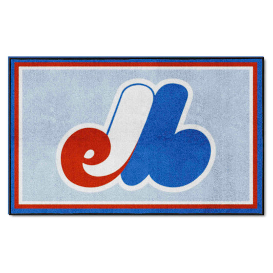 Montreal Expos 4ft. x 6ft. Plush Area Rug - Montreal Expos