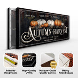 Family Autumn Harvest Thanksgiving Sign - Tailored Canvases - Flyclothing LLC
