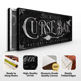 The Witch's Curse Bar Halloween Sign - Tailored Canvases - Flyclothing LLC