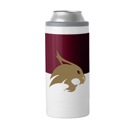 TX State Colorblock 12oz Slim Can Coolie - Logo Brands - Flyclothing LLC