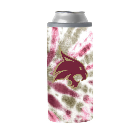 Texas State 12oz Tie Dye Slim Can Coolie - Logo Brands - Flyclothing LLC