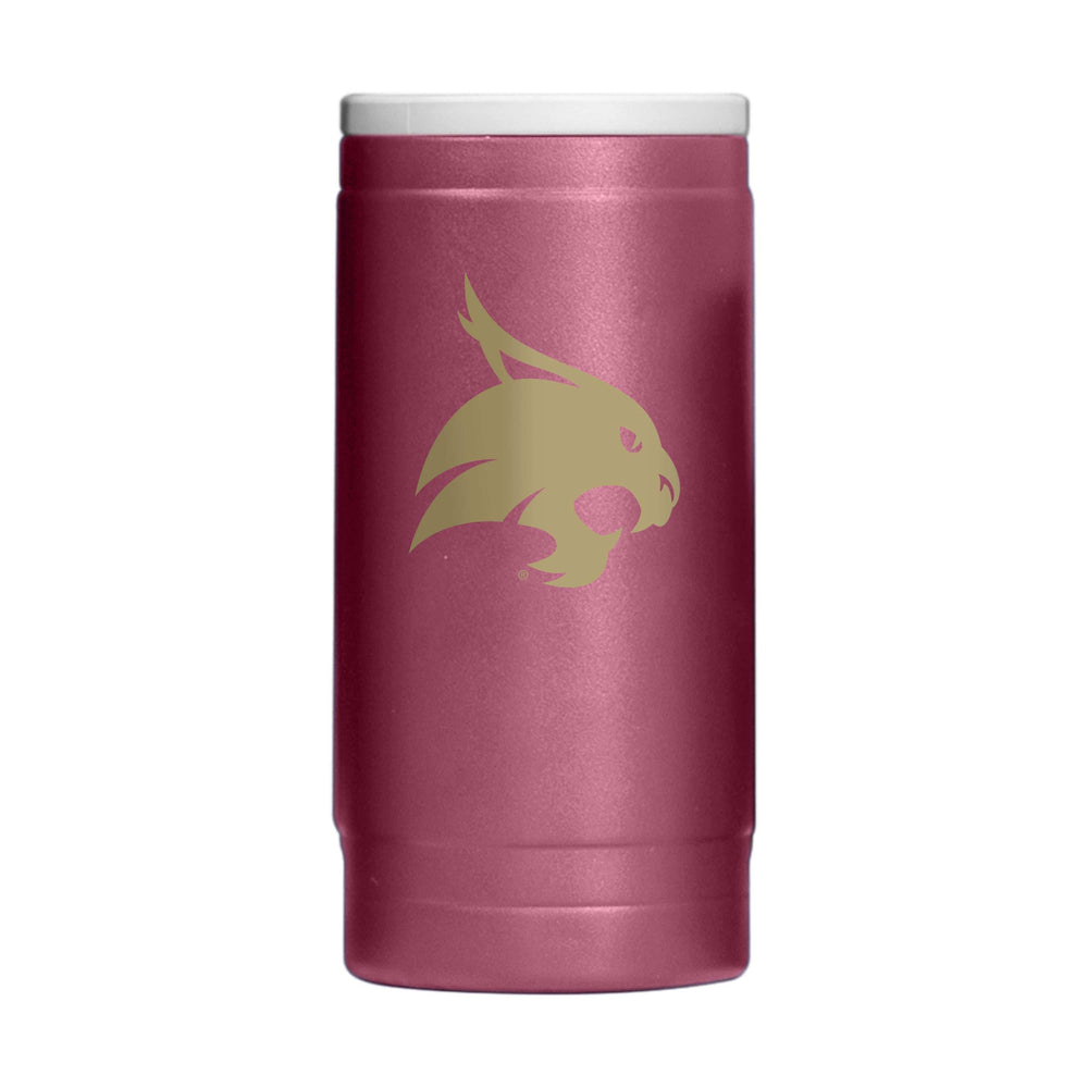Texas State 12oz Flipside Powdercoat SlimCan Coolie - Logo Brands - Flyclothing LLC